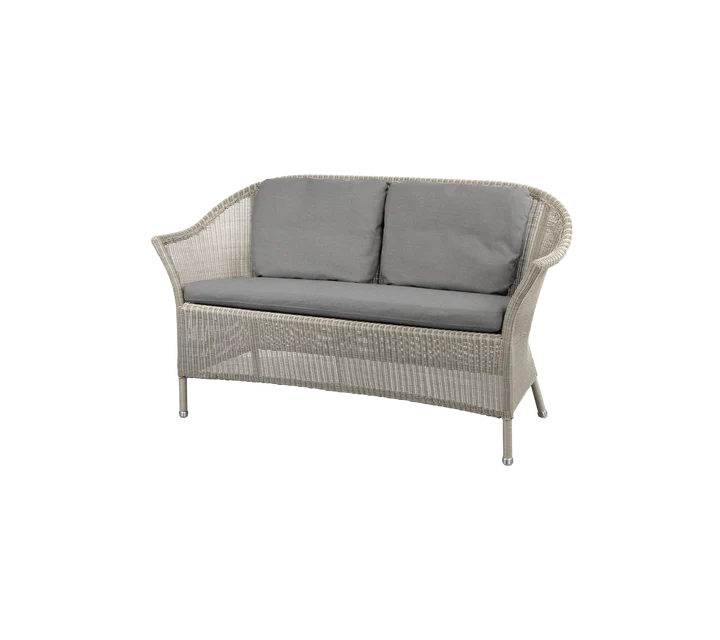 Gartensofa LANSING Taupe 2 Sitzer