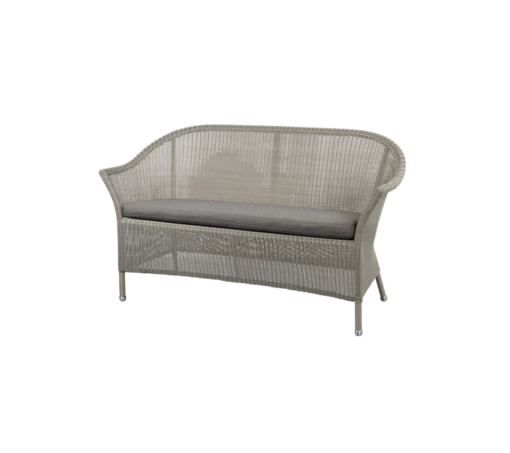 Gartensofa LANSING Taupe 2 Sitzer