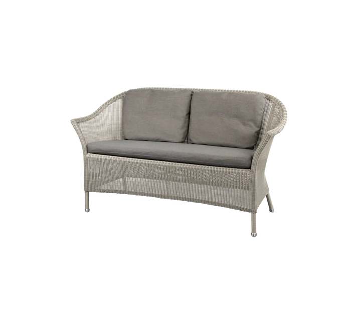 Gartensofa LANSING Taupe 2 Sitzer