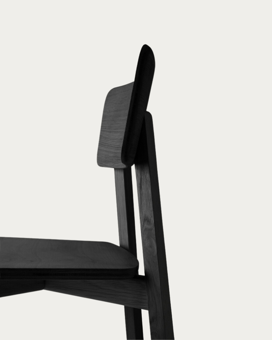 Chaise CASALE Chêne noir
