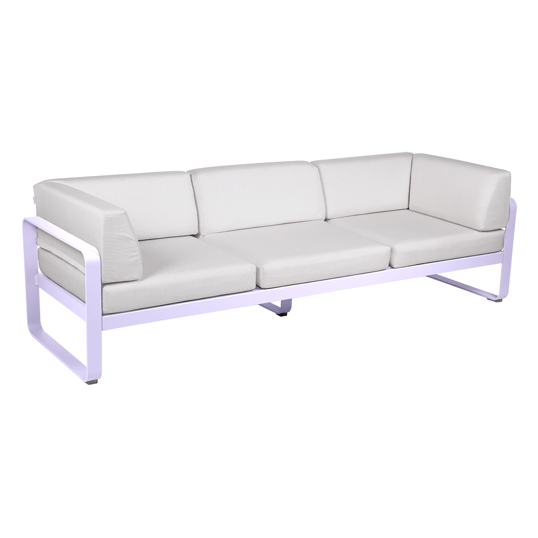Gartensofa BELLEVIE - 3-Sitzer mit Seitenkissen