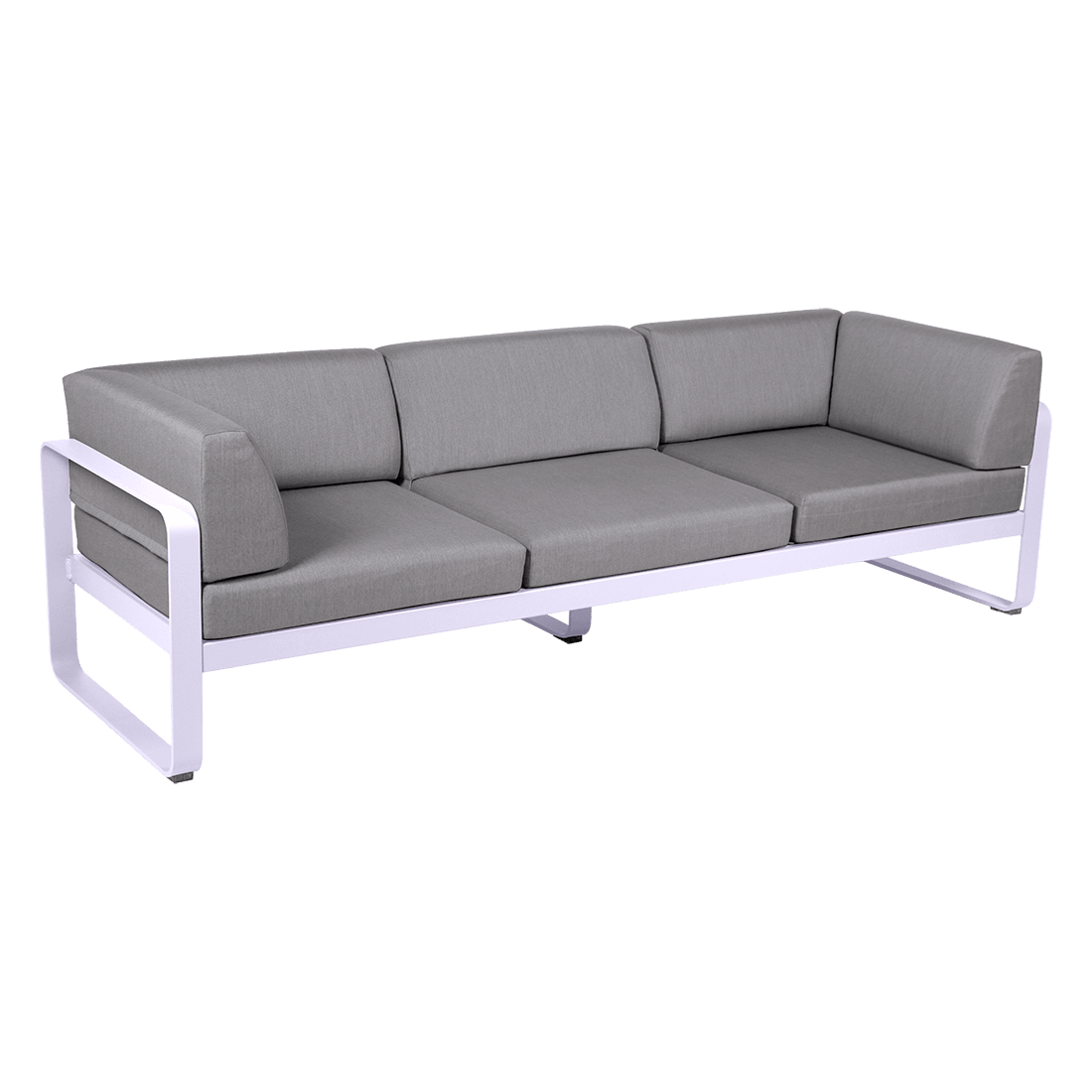 Gartensofa BELLEVIE - 3-Sitzer mit Seitenkissen