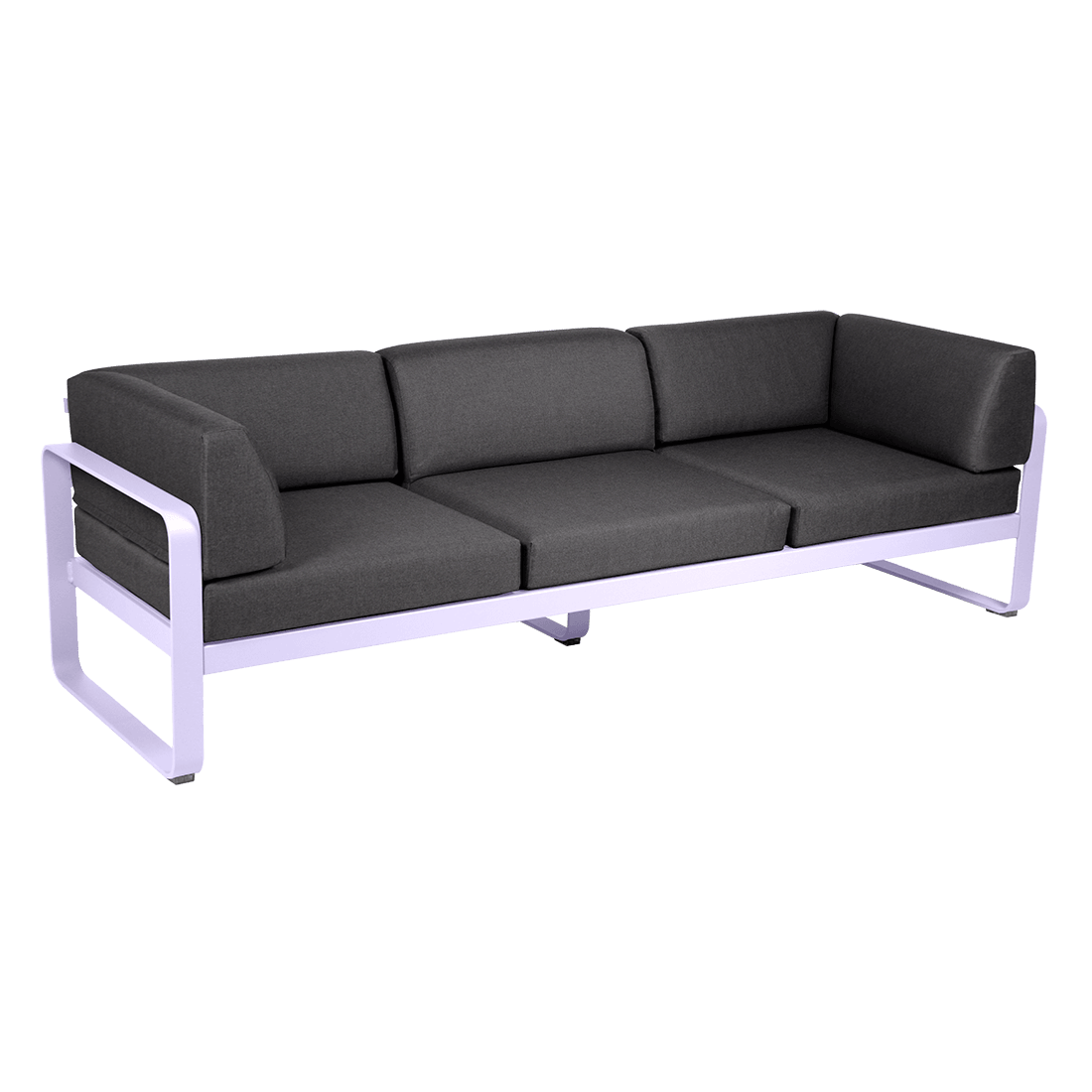 Gartensofa BELLEVIE - 3-Sitzer mit Seitenkissen