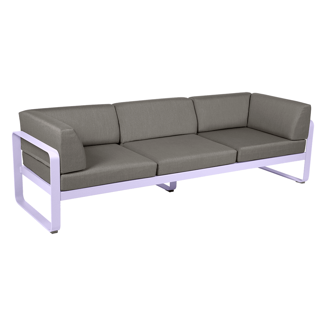 Gartensofa BELLEVIE - 3-Sitzer mit Seitenkissen