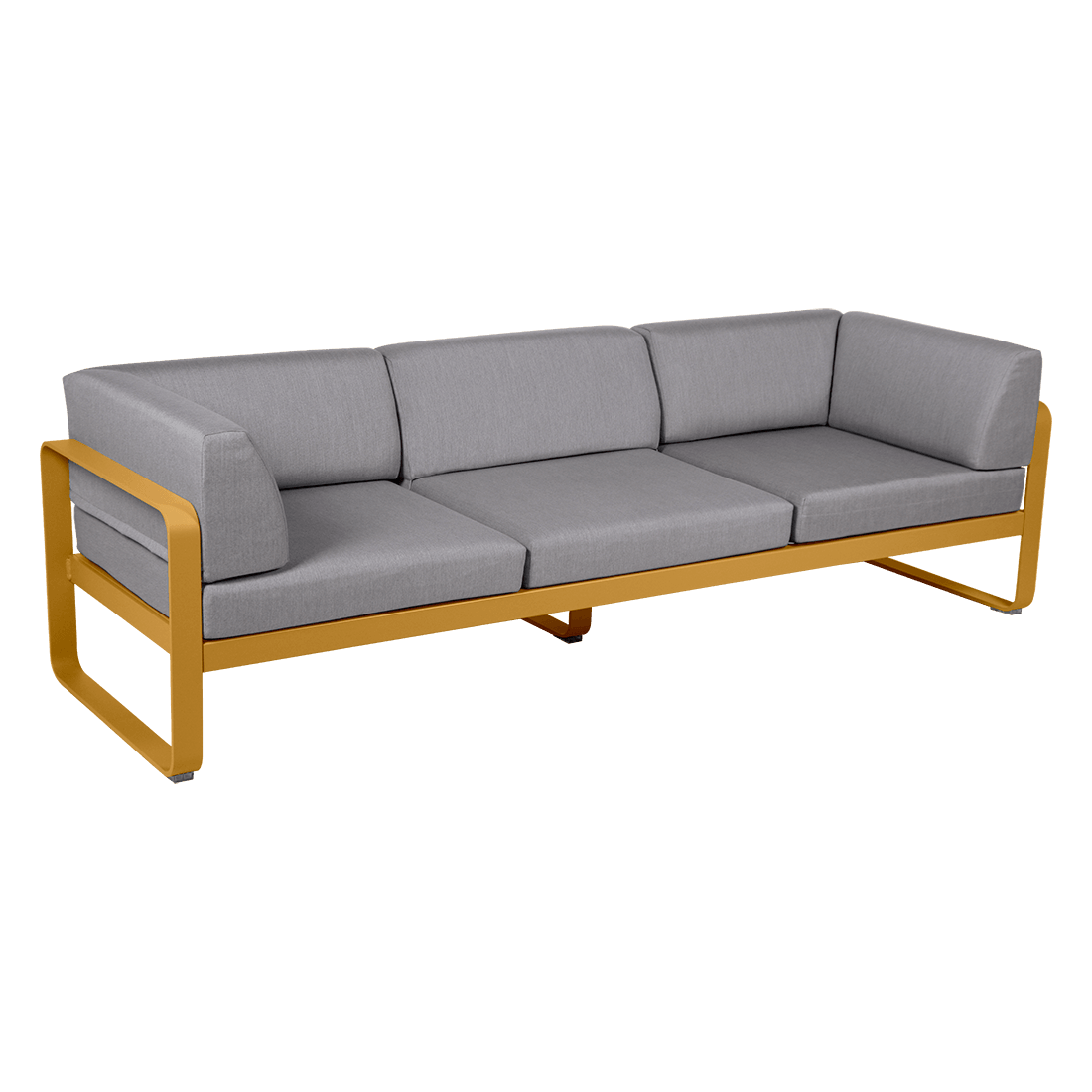 Gartensofa BELLEVIE - 3-Sitzer mit Seitenkissen