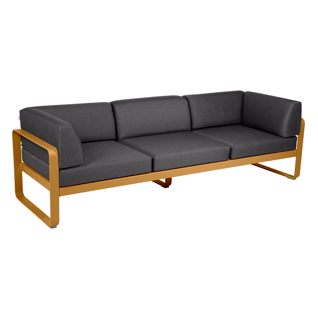 Gartensofa BELLEVIE - 3-Sitzer mit Seitenkissen