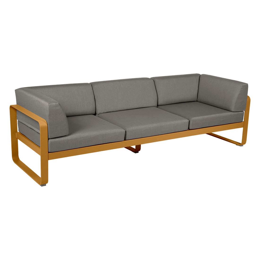 Gartensofa BELLEVIE - 3-Sitzer mit Seitenkissen