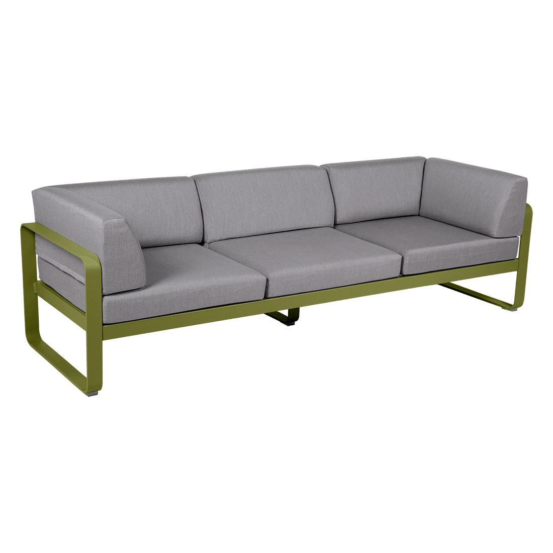 Gartensofa BELLEVIE - 3-Sitzer mit Seitenkissen