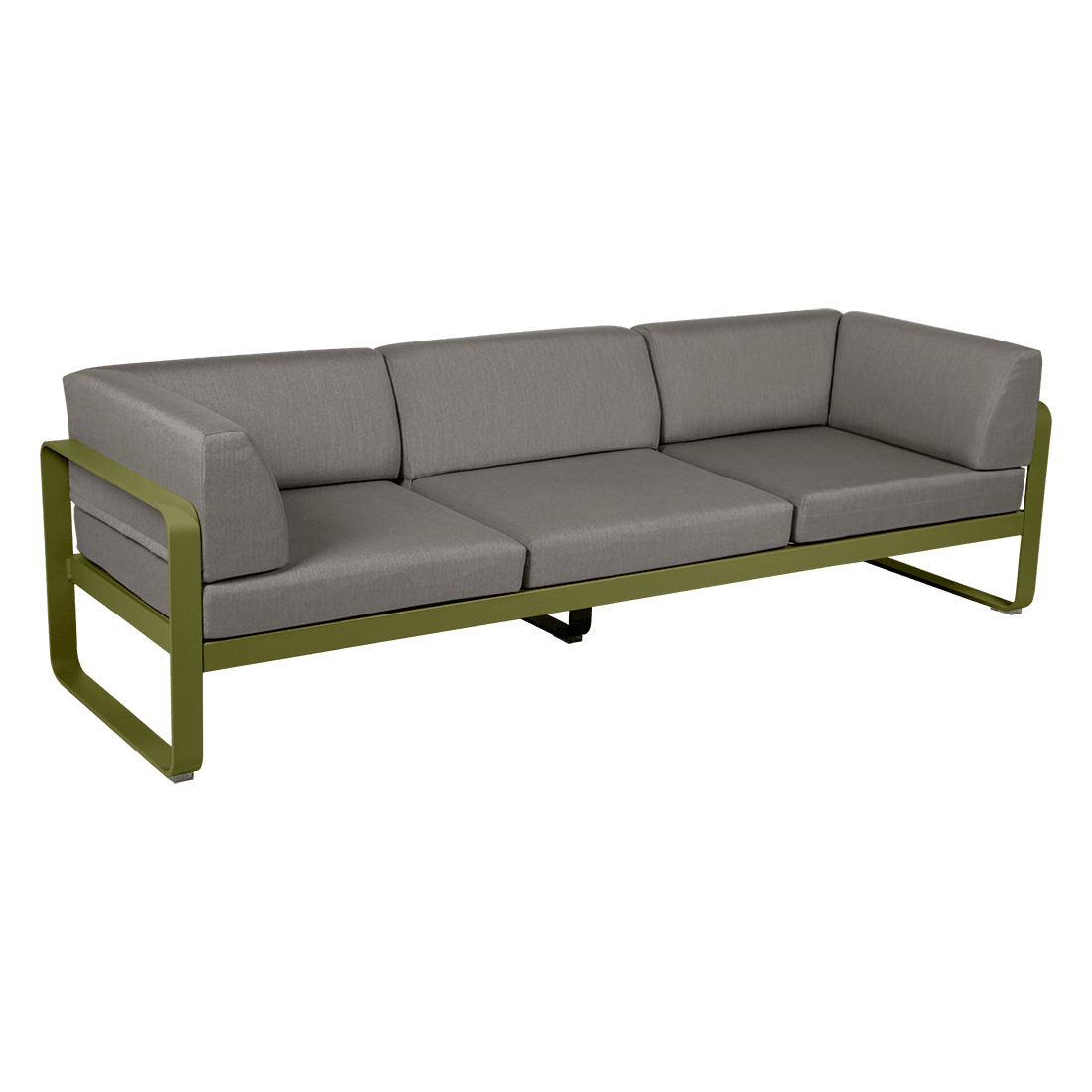 Gartensofa BELLEVIE - 3-Sitzer mit Seitenkissen