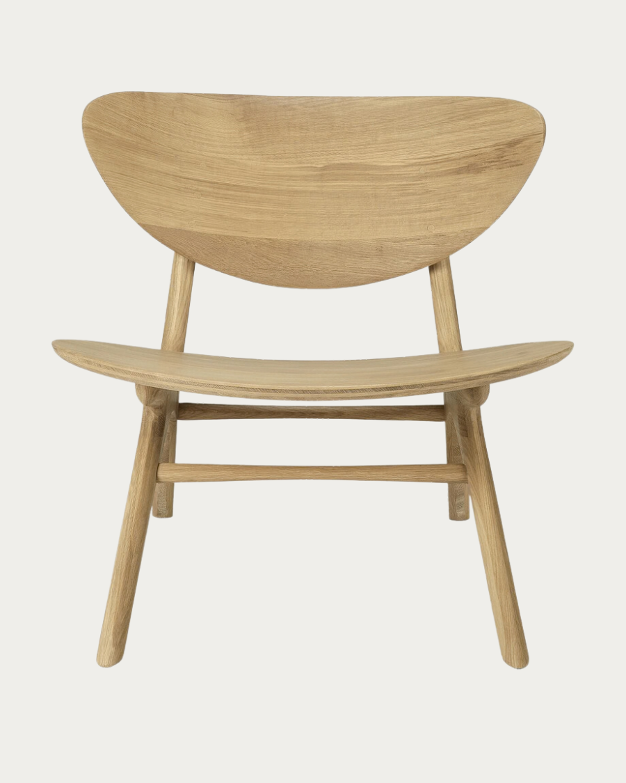 Fauteuil EYE d'Ethnicraft en Chêne massif - vue de face