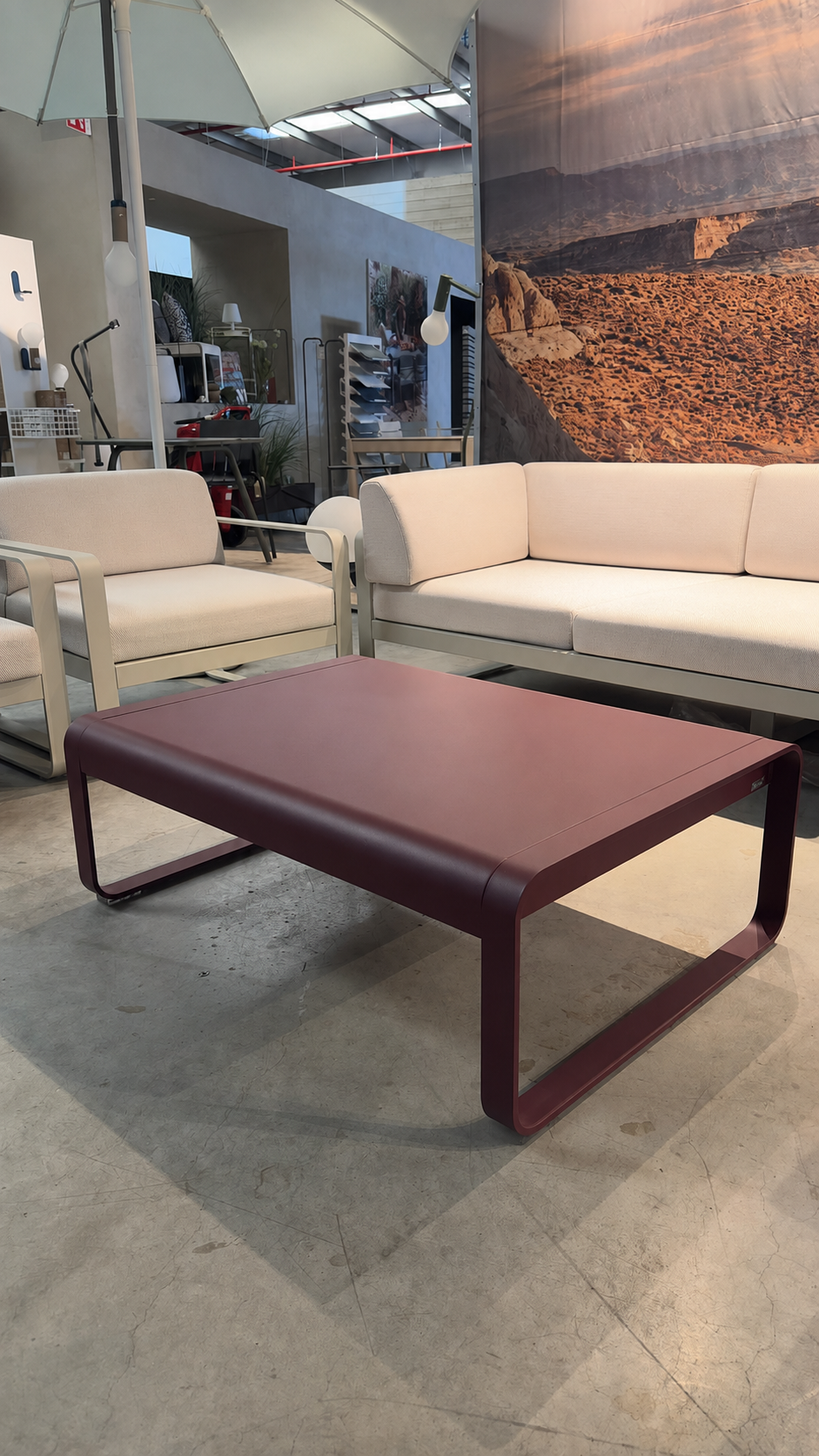 Fermob BELLEVIE Coffee Table in Cerise Noire (display model)