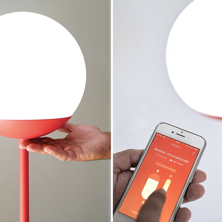 Benutzung der Lampe MOON! von Fermob per Hand und Bluetooth | Homestorys