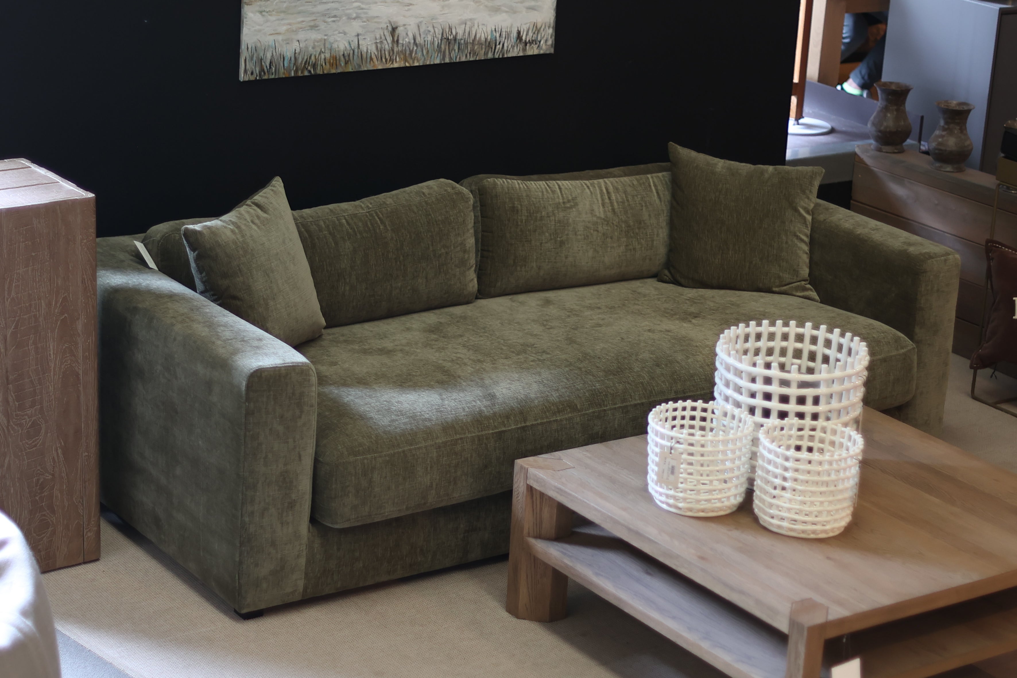 Panac BELLECHASSE LIGHT 2.5 Sitzer Sofa in Stoff Strié Hunter 07
