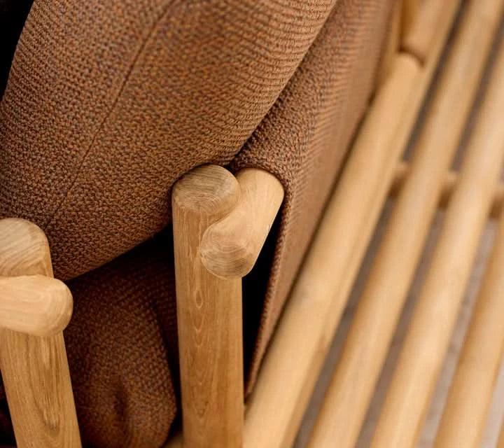 Canapé de jardin STICKS avec plateforme L