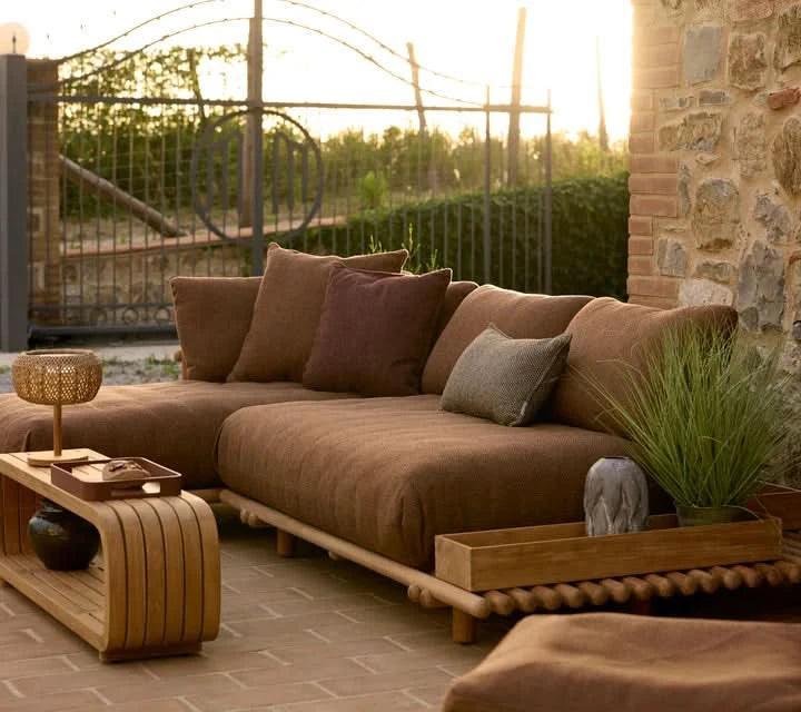 Garden Sofa Lounge STICKS with Platform