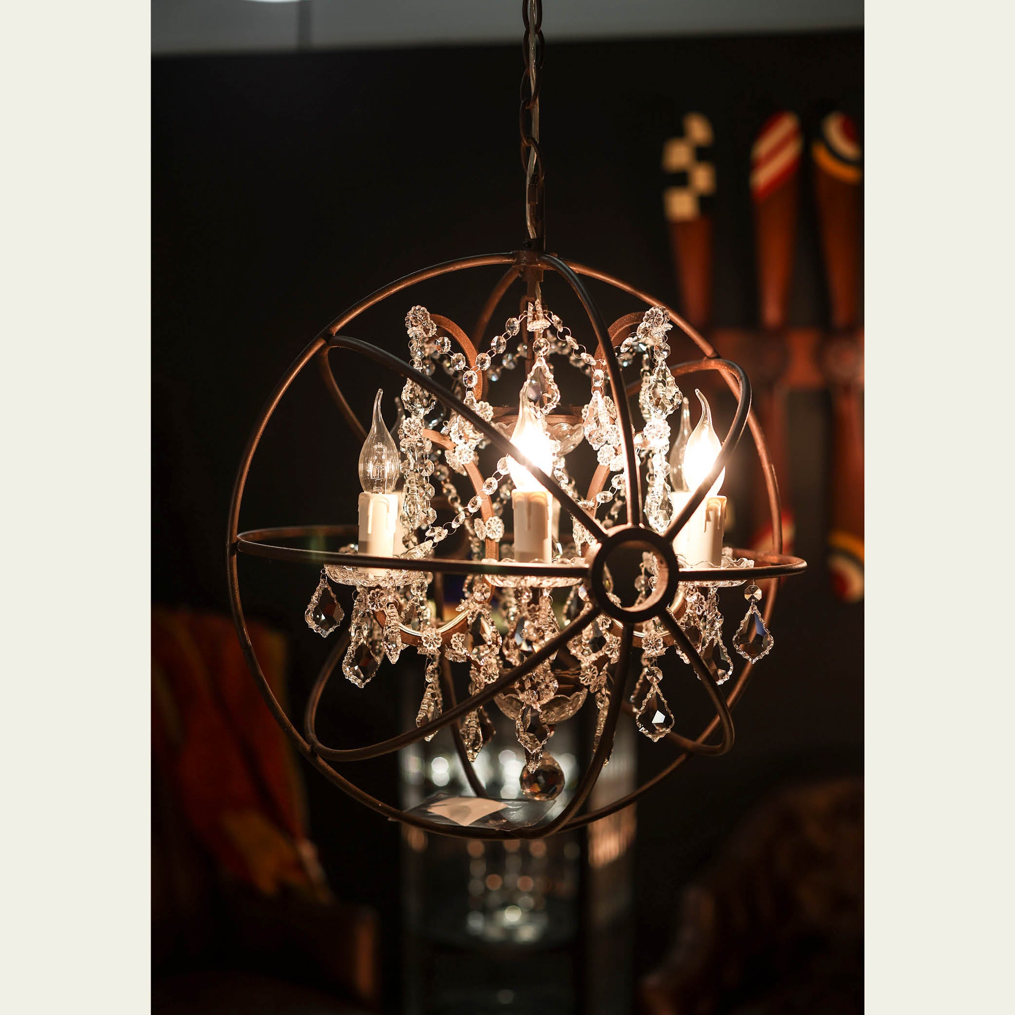 Expo Timothy Oulton Gyro Crystal hanging light