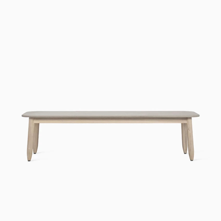 Vincent Sheppard DAVID Couchtisch aus Aged Teak mit Keramikplatte in Flint