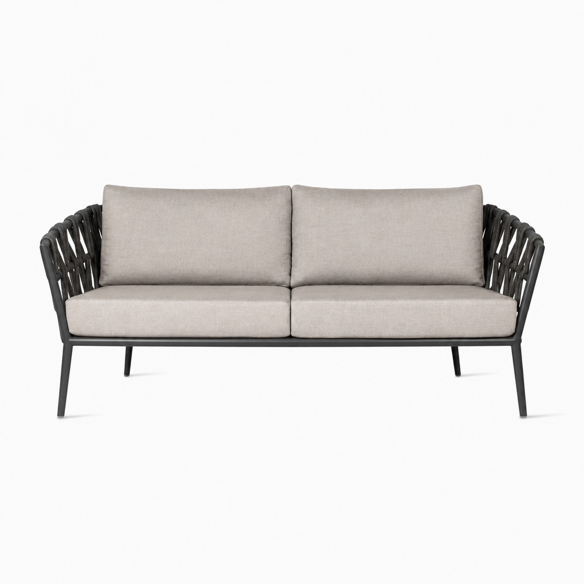 Vincent Sheppard LEO Gartensofa in Lava mit Kissen in Savane Zinc