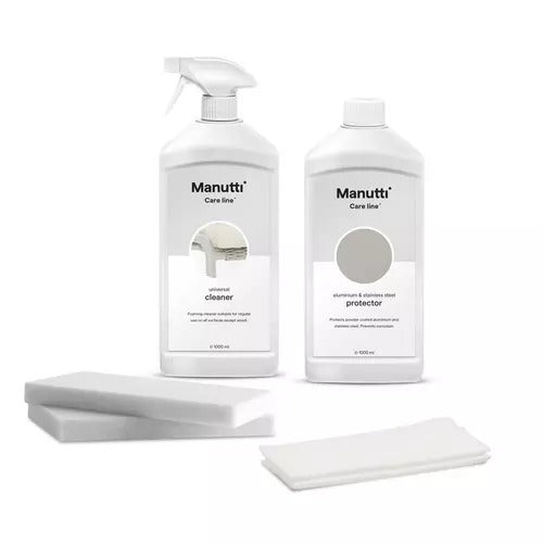 Aluminum & stainless steel care set