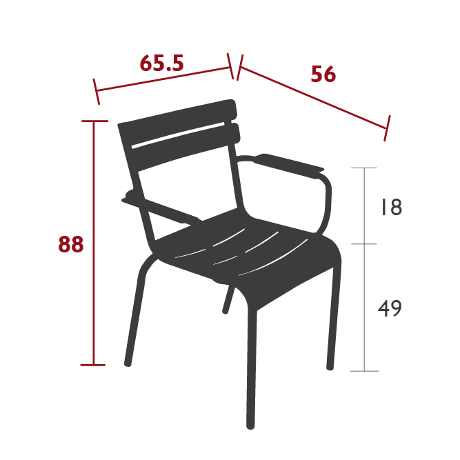 Armlehnstuhl LUXEMBOURG Bridge _ Fermob _SKU 410214