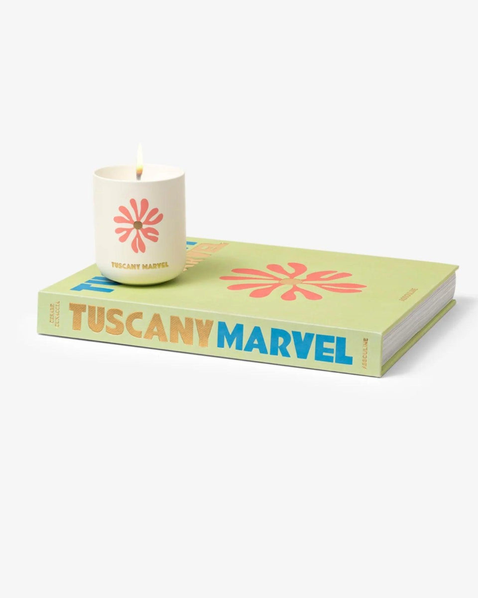 Assouline - Buch Kerze TRAVEL FROM HOME Toskana Marvel Geschenkset -  | Homestorys