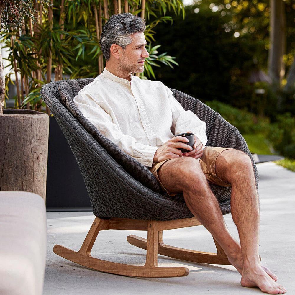 Cane - line - Schaukelstuhl PEACOCK - 5458RODGTRC | Homestorys