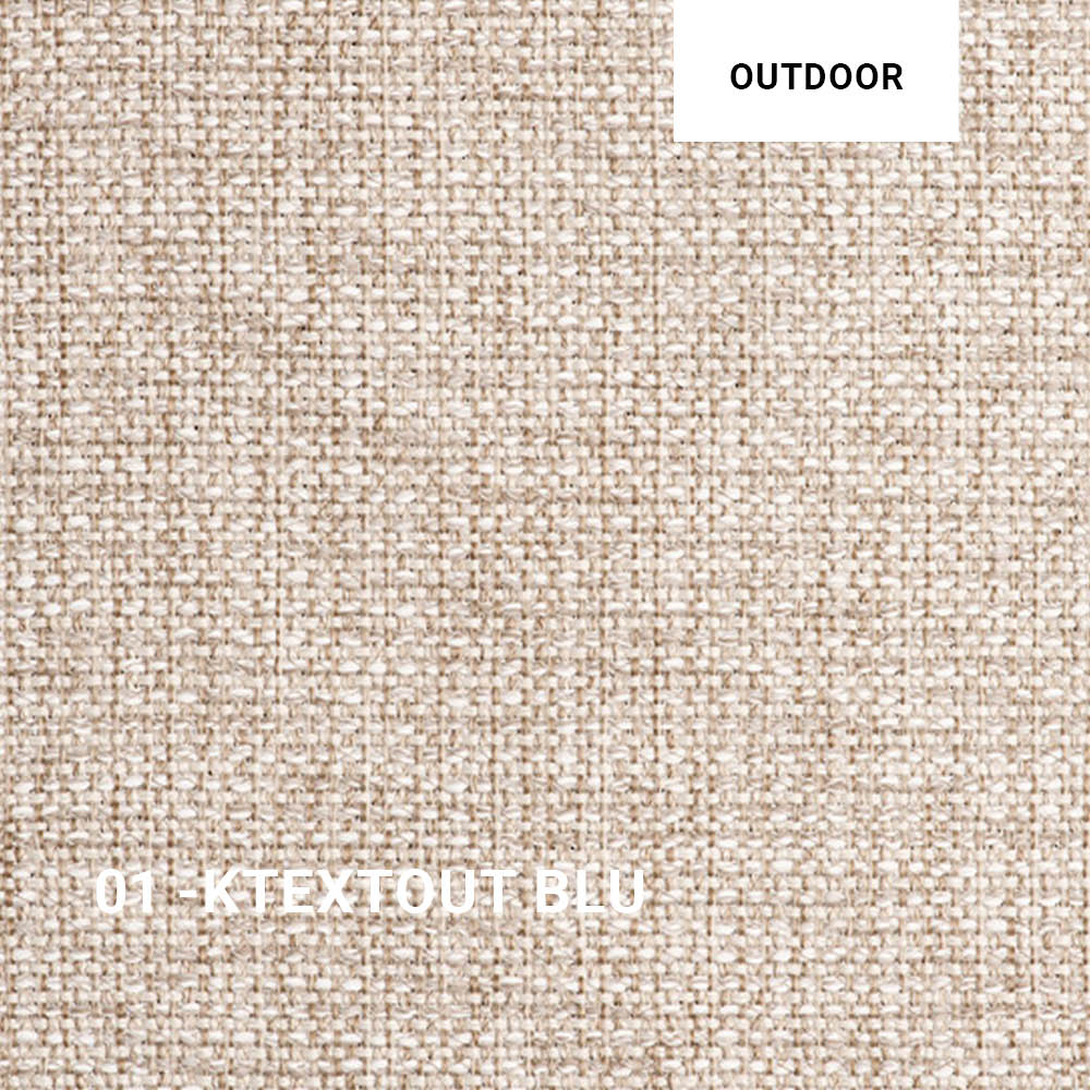 Gartensessel CARLO Easy mit Polster in KTEXTOUT BLU – stilvoller Outdoor-Stoff in elegantem Blaugrau für moderne Gestaltung