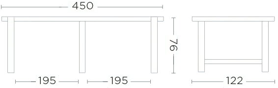 Gommaire - Esstisch JACOBA - G795XL-NAT | Homestorys