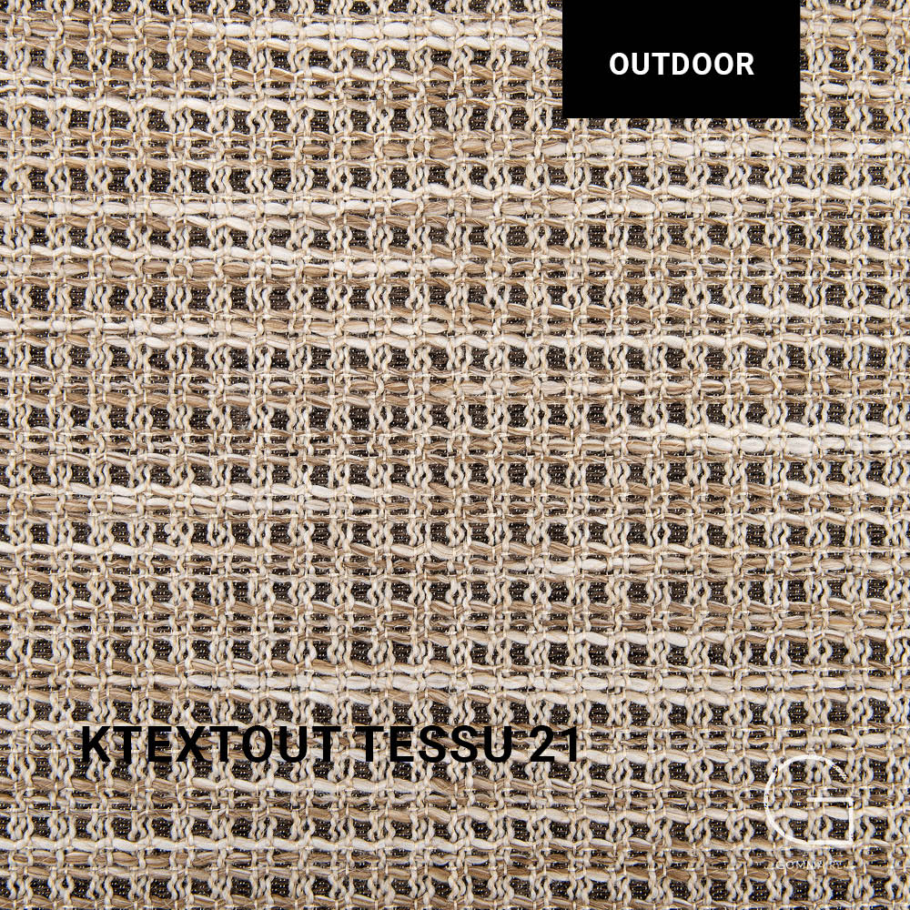 Gartensessel LOUNGE CAROL von Gommaire mit KTexout Tessu 21 – stilvoll gepolsterter Sessel mit langlebigem Stoff für Garten und Terrasse