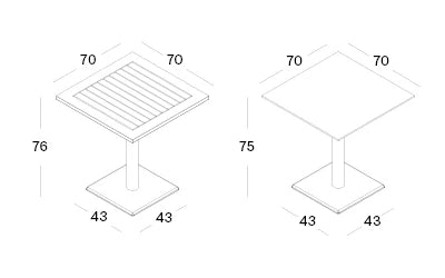 Bistro Table QUADRO 