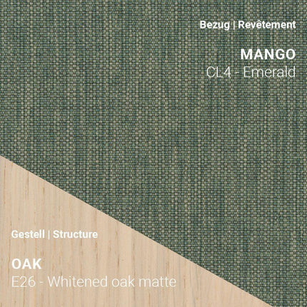 Mobitec KNUT C0214 in Mango CL4 Emerald mit Eiche Whitened Matte – ausdrucksstarker Look mit frischer Note
