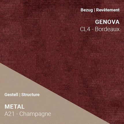 LOLA C3612 in Genova Bordeaux mit A21 Champagne – stilvoller Auftritt mit metallischem Glanz