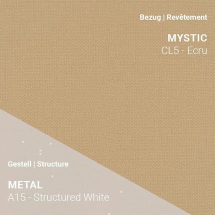 Mobitec LOLA C4110 in Mystic Ecru mit A15 Structured White – ruhige Eleganz mit samtiger Oberfläche