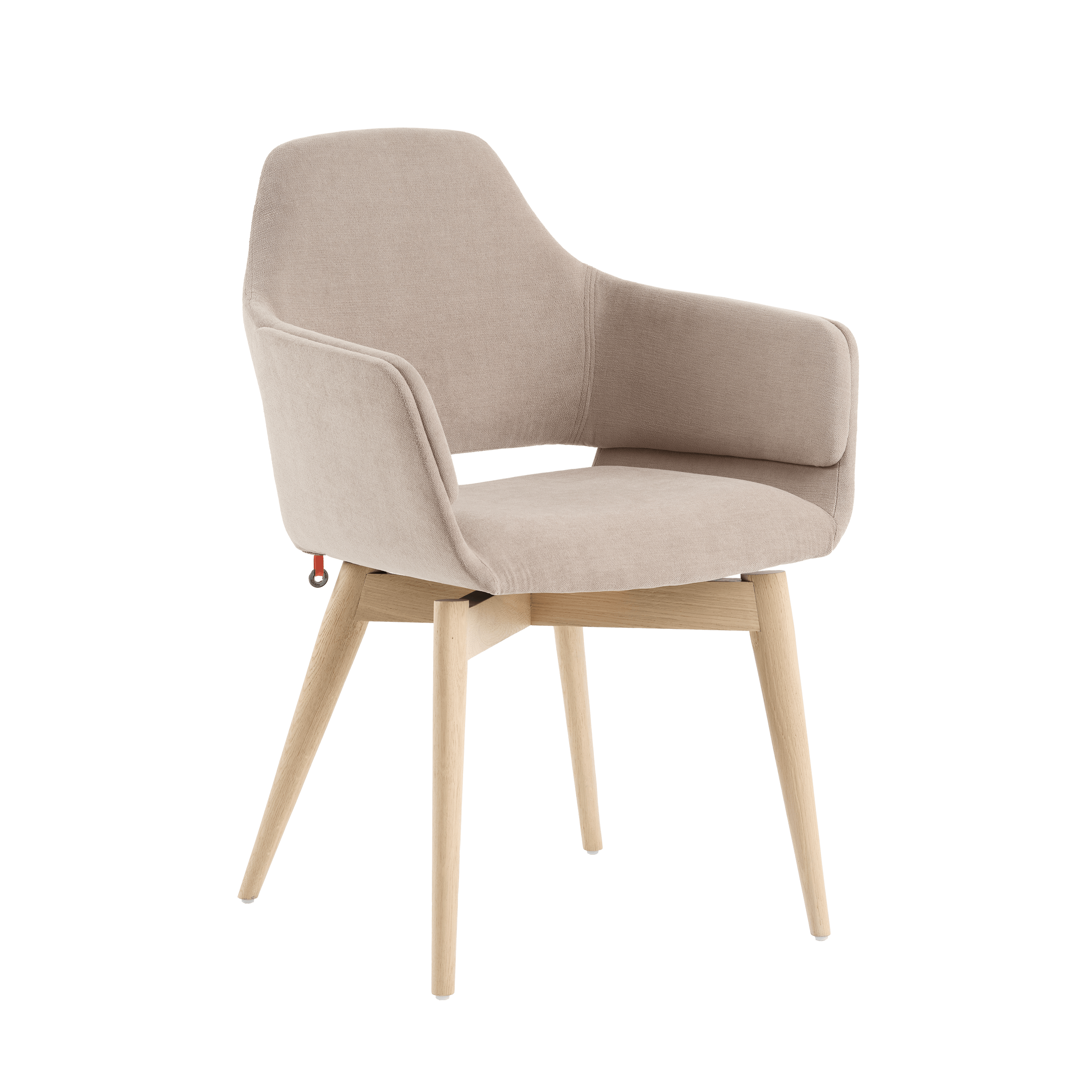 Armlehnstuhl LOTUS C0212 – schräg von vorne mit weicher Polsterung und moderner Linienführung