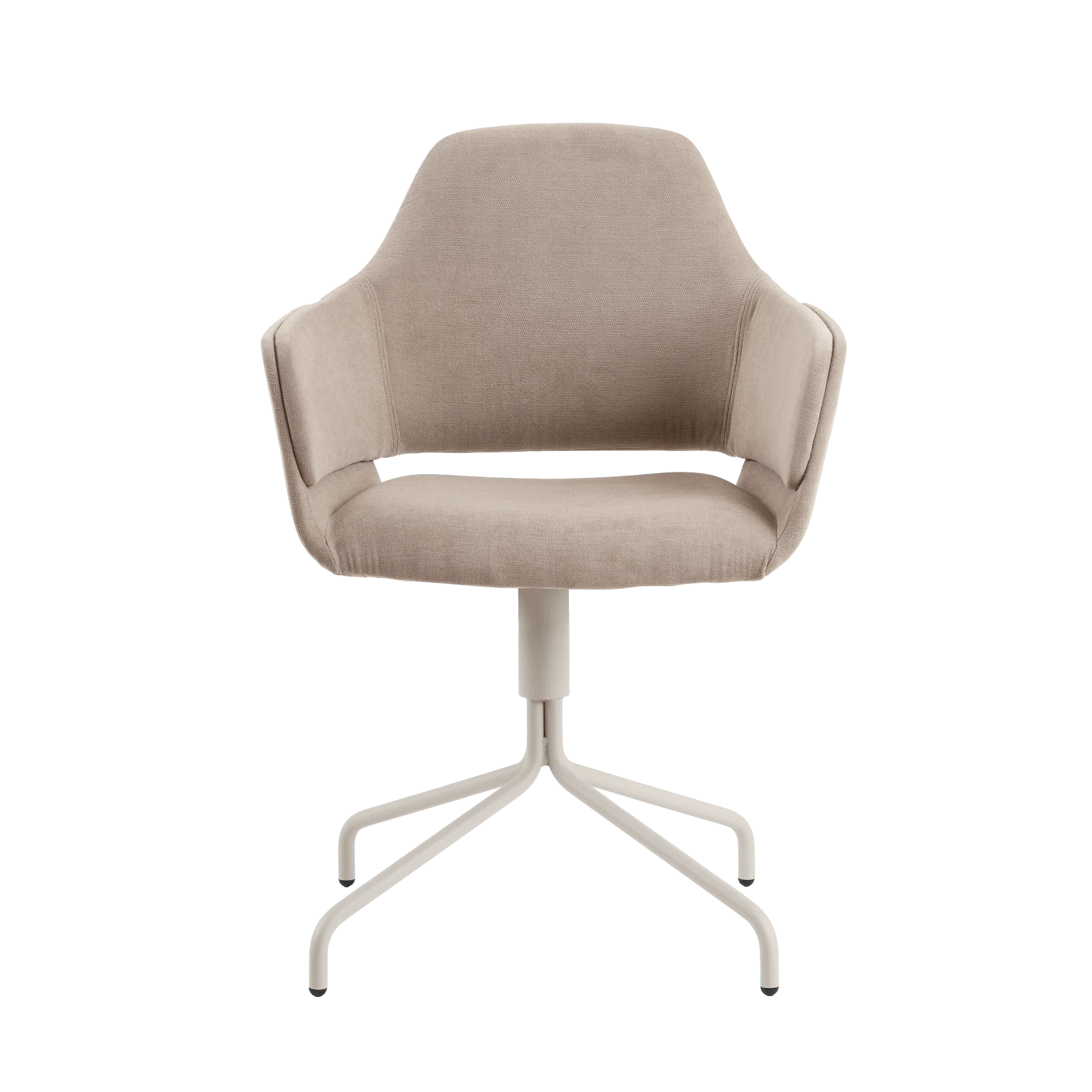 Mobitec LOTUS C1212 – drehbarer Armlehnstuhl in Frontansicht mit gepolstertem Sitz und Rücken