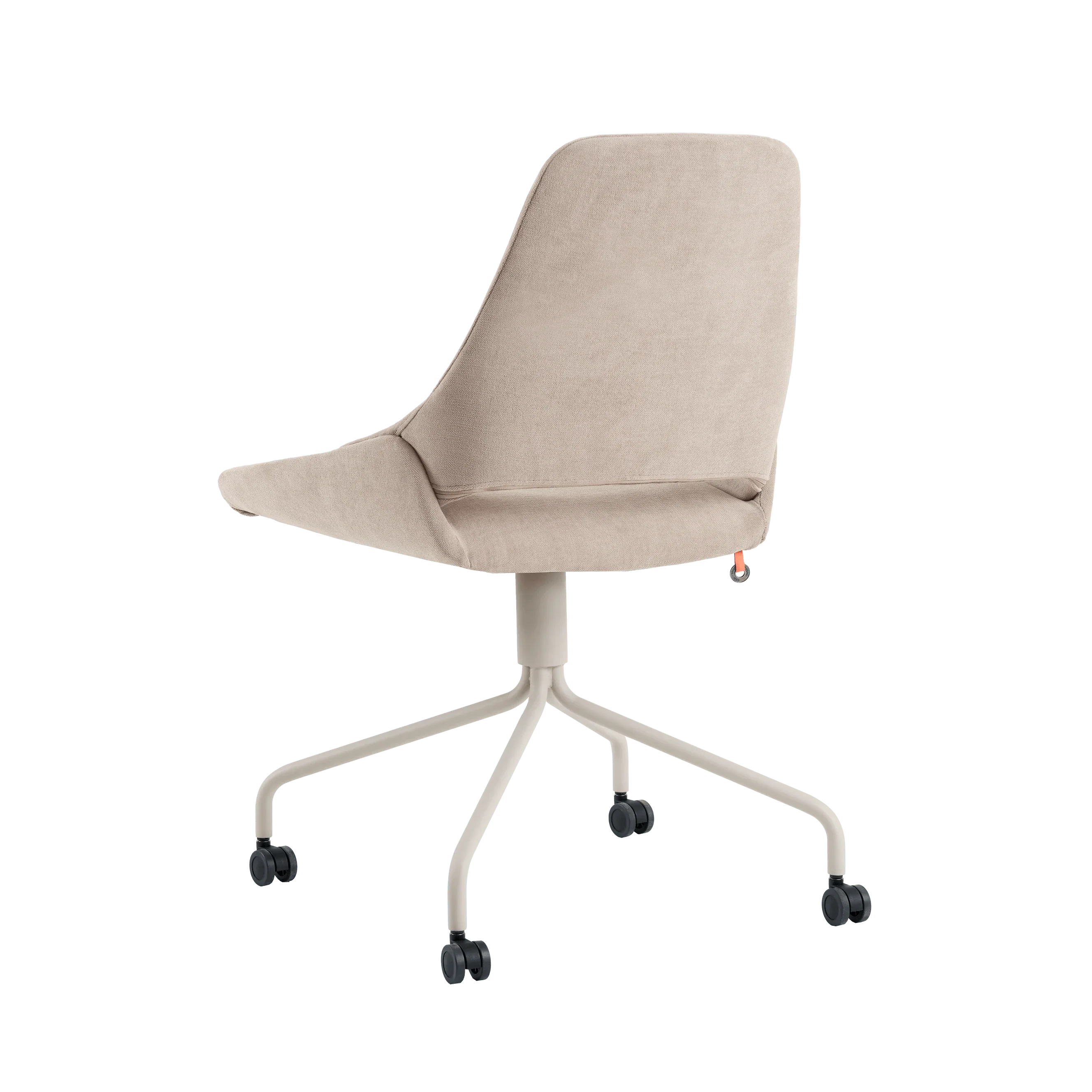 Bürostuhl LOTUS C1310 von Mobitec – Rückansicht mit durchgehend gepolsterter Rückenlehne und Drehgestell