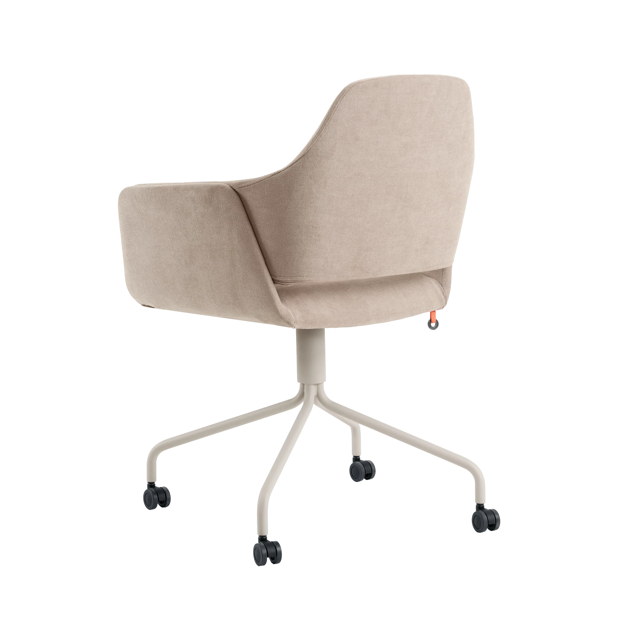 Bürostuhl LOTUS C1412 von Mobitec – Rückansicht mit stilvoller Rückenpolsterung und Metallrahmen