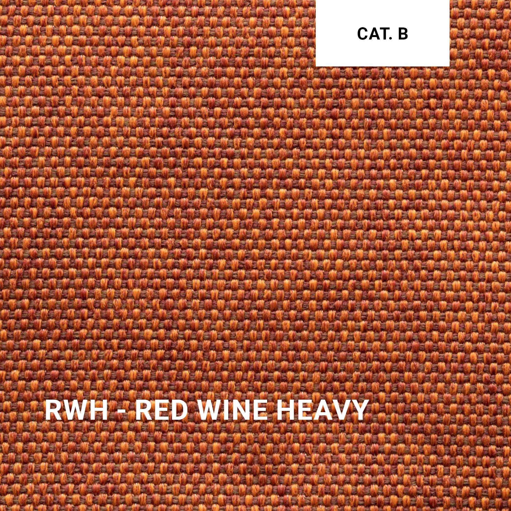 Loungeset ORGANIX 04 in Red Wine Heavy – kräftiger Rotton mit markanter Stoffstruktur für expressive Gartengestaltung