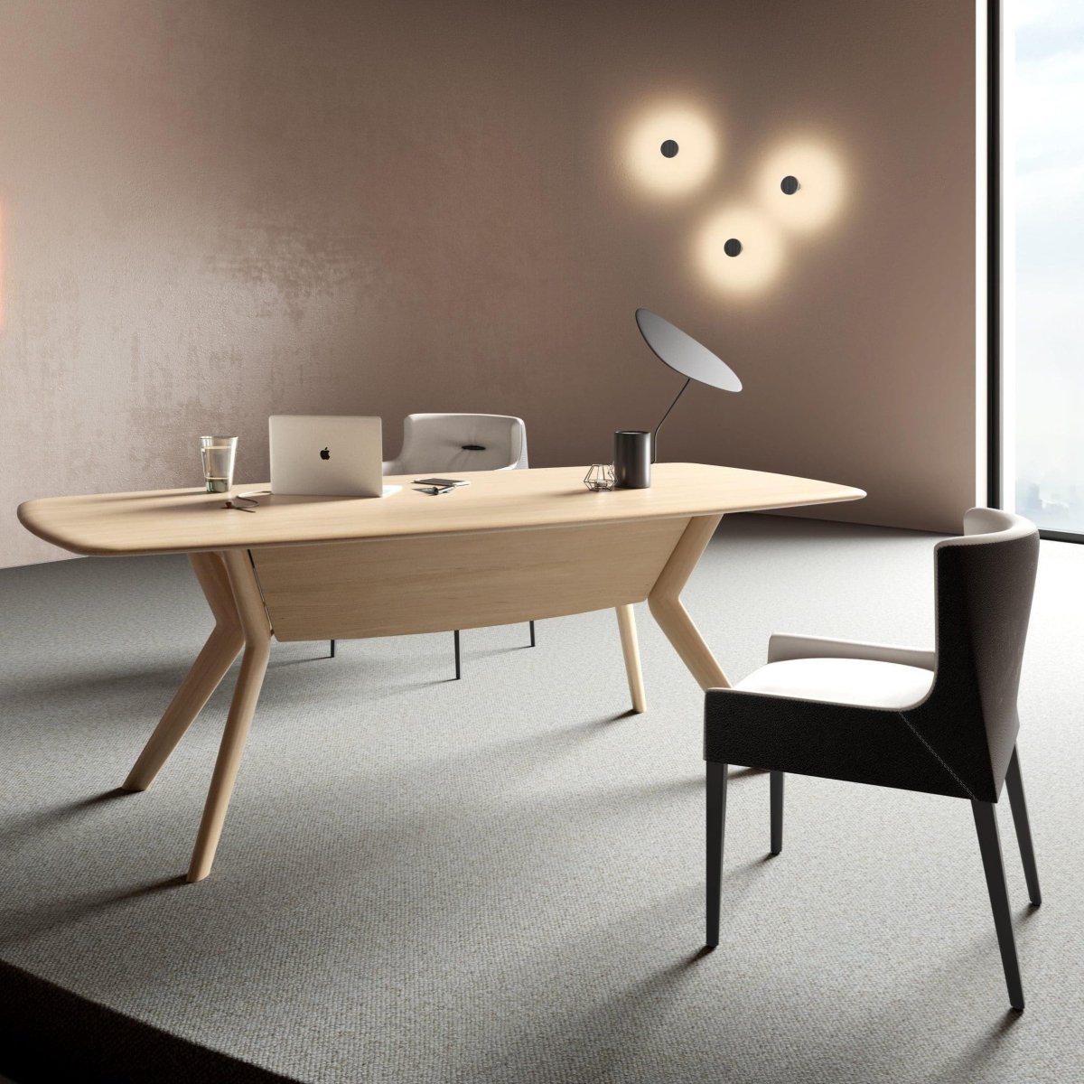 Mobitec - Arbeitstisch TRAVA T1611 - Fenix & Eiche - T1611-X01-E10-100/200 | Homestorys