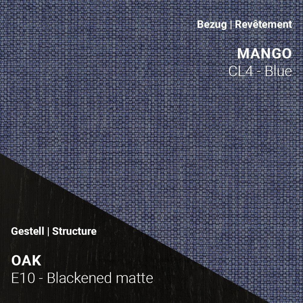 Mobitec NEO C0550 mit Mango CL4 Blue und Eiche Blackened Matte – modernes Blau mit kontraststarkem Holzgestell