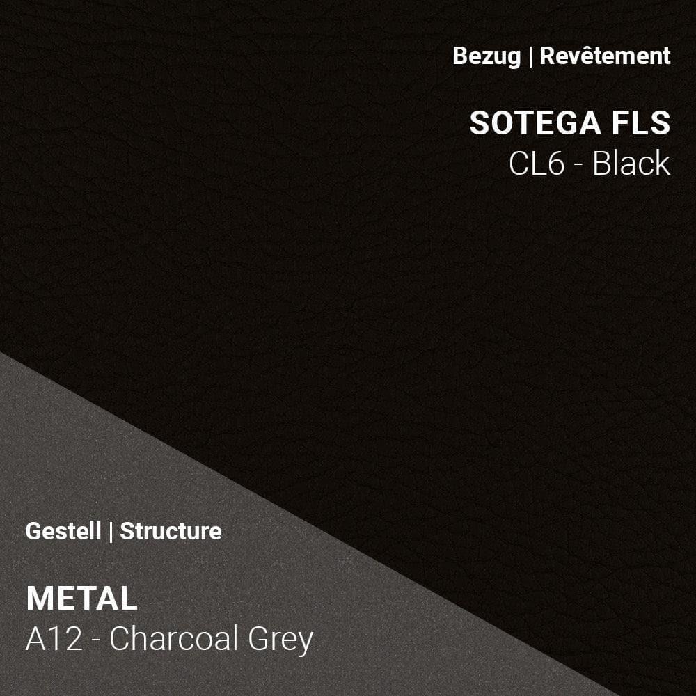 PAMP C1010 in Sotega FLS CL6 Black mit dunkelgrauem A12 Charcoal Grey Gestell