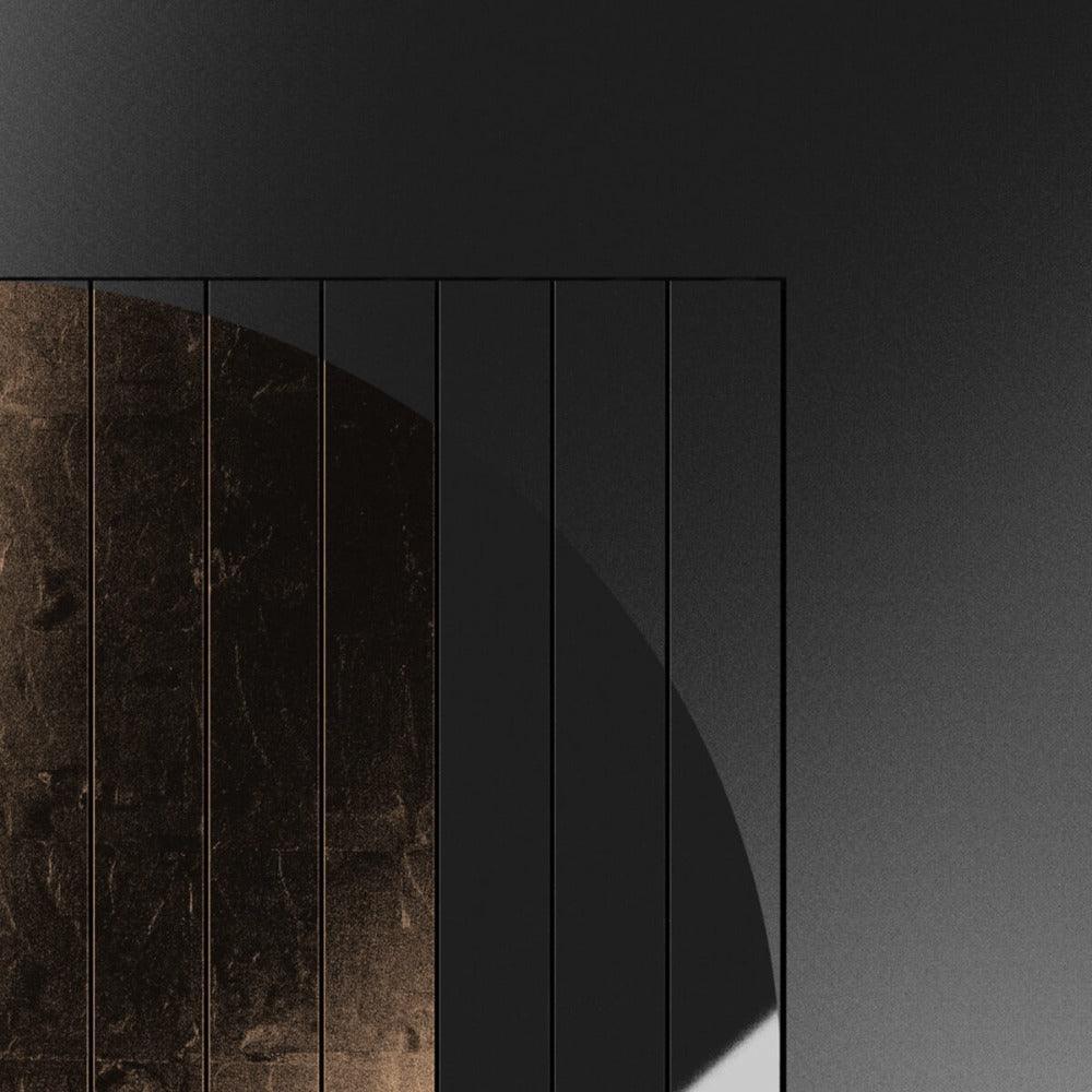 Strukturierte Nahaufnahme der Moon Gold-Oberfläche – edel schimmernde Tiefe für exklusive Designästhetik