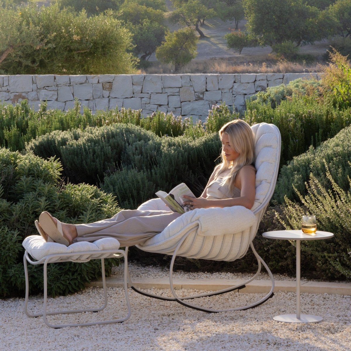 Royal Botania - Fußhocker FOLIA Kieselstein - FOL F PB + PIL FOL FC CAT. A | Homestorys