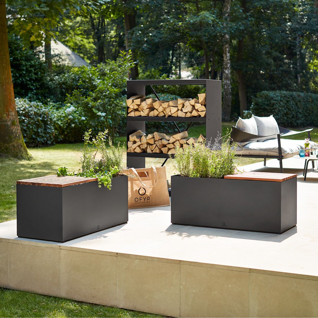 StockSale Herb Garden Bench Black