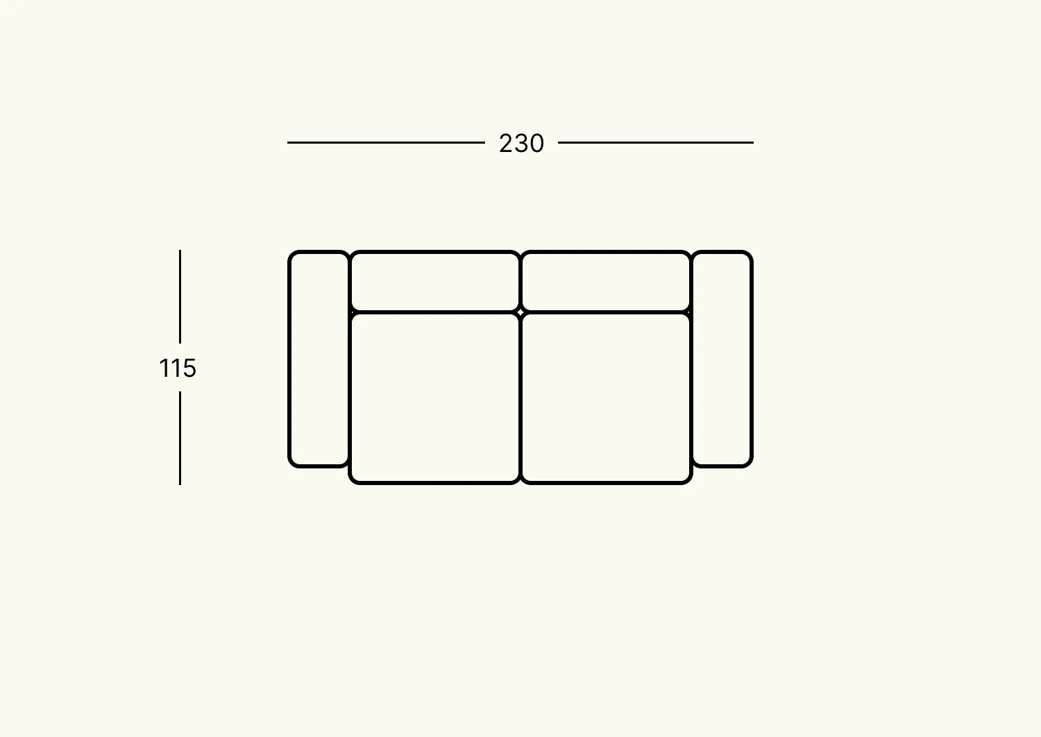 Canapé modulable S CORD VELOURS