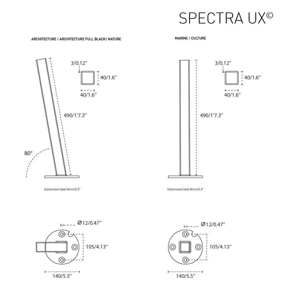 Sonnenschirm VERSA UX - 300x300 80° | Umbrosa | Homestorys