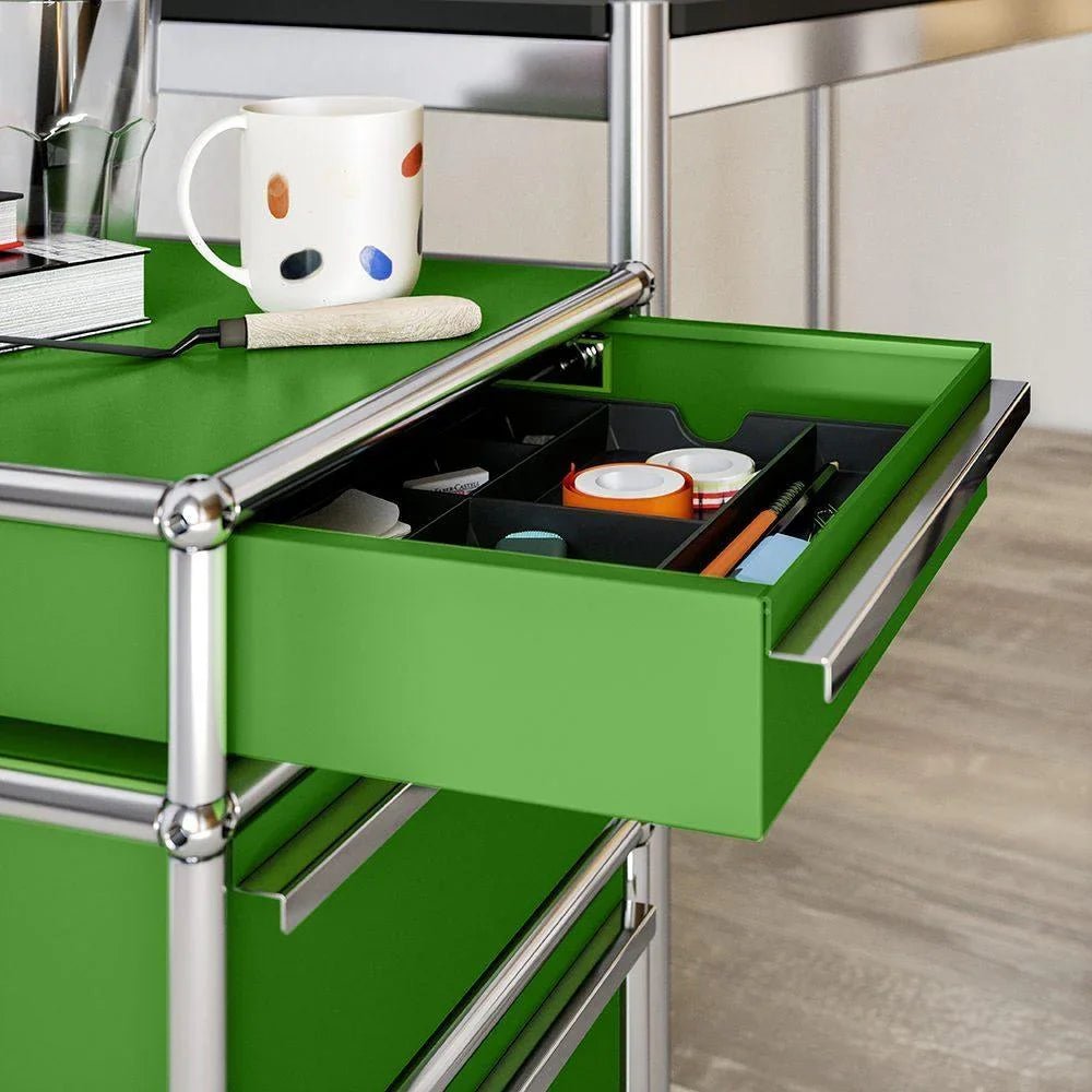 USM Haller - Rollcontainer M63 - QS M63 USM Grün | Homestorys