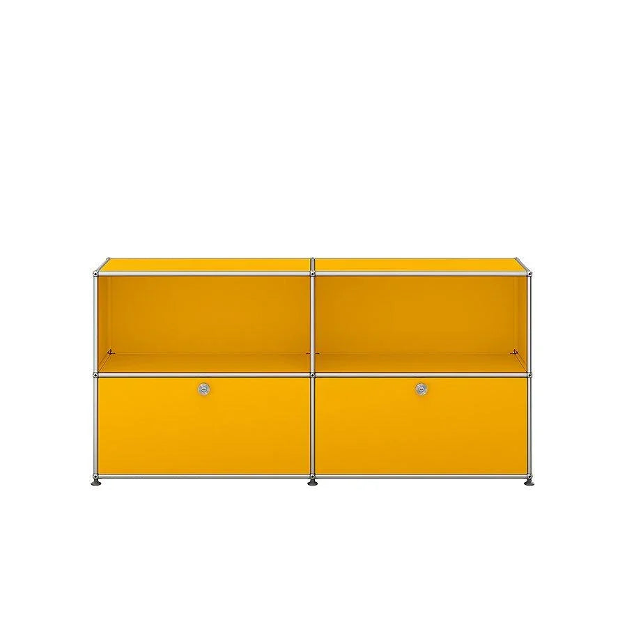 Leuchtendes USM Sideboard C2 in Goldgelb – frischer Farbton für moderne Wohnideen mit Designfokus