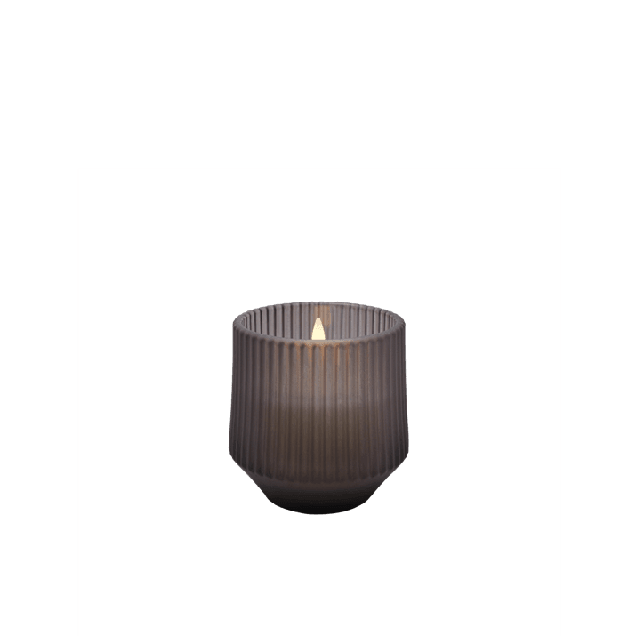Duftkerze LED SCENTED Glas Smoked