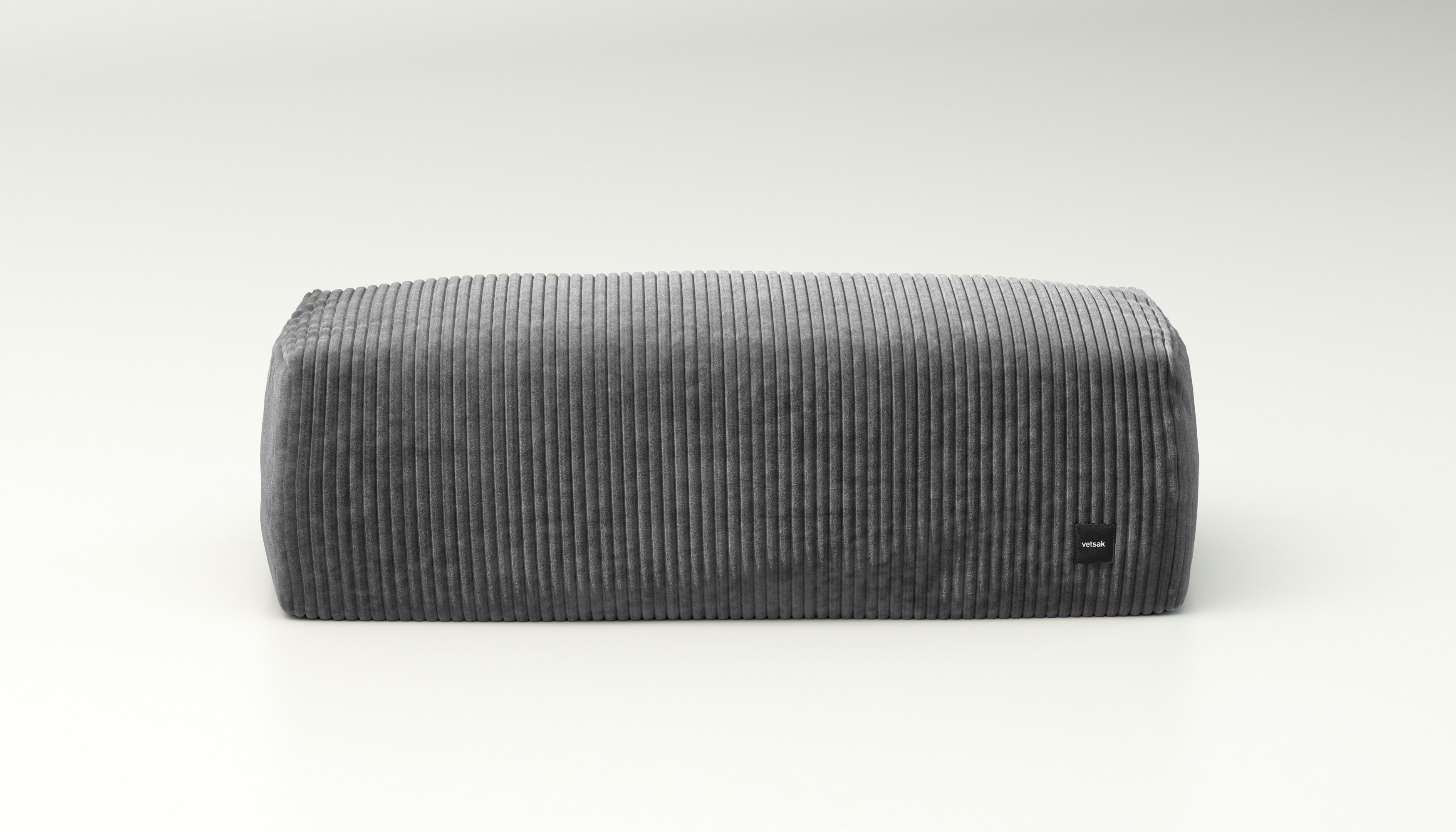 Lounge Pillow aus Cord Velour Dark Grey – zurückhaltender Akzent mit viel Komfort